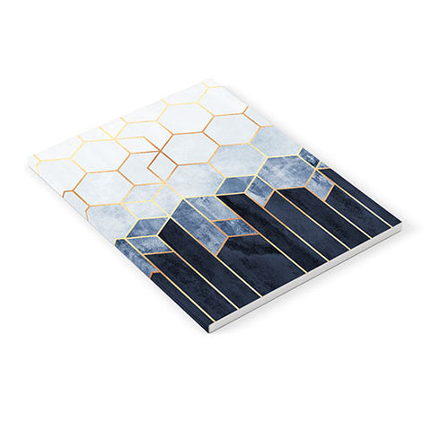 Elisabeth Fredriksson Soft Blue Hexagons Notebook