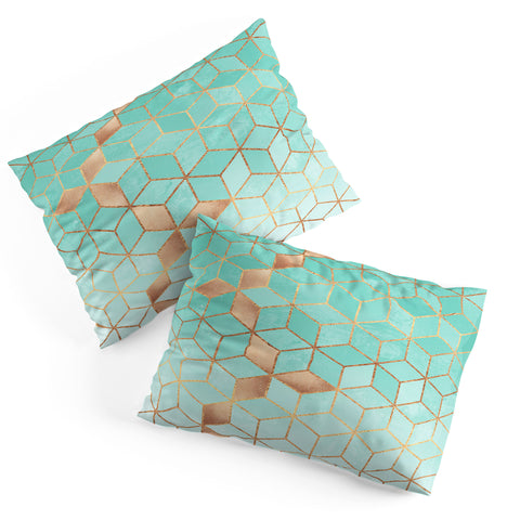 Elisabeth Fredriksson Soft Gradient Aquamarine Pillow Shams