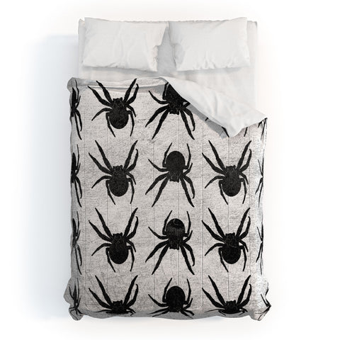 Elisabeth Fredriksson Spiders 4 BW Comforter