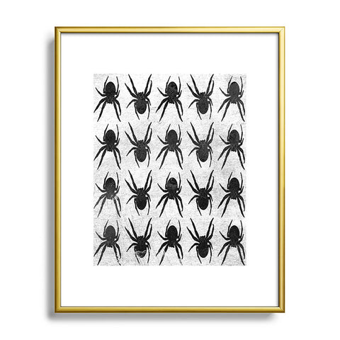 Elisabeth Fredriksson Spiders 4 BW Metal Framed Art Print