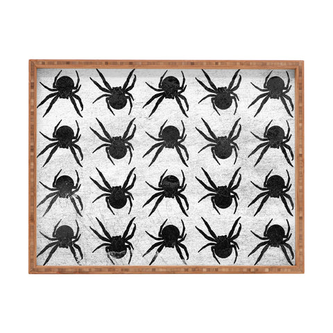 Elisabeth Fredriksson Spiders 4 BW Rectangular Tray