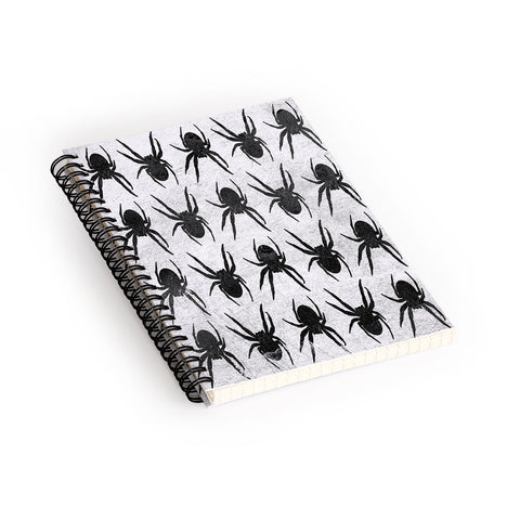 Elisabeth Fredriksson Spiders 4 BW Spiral Notebook