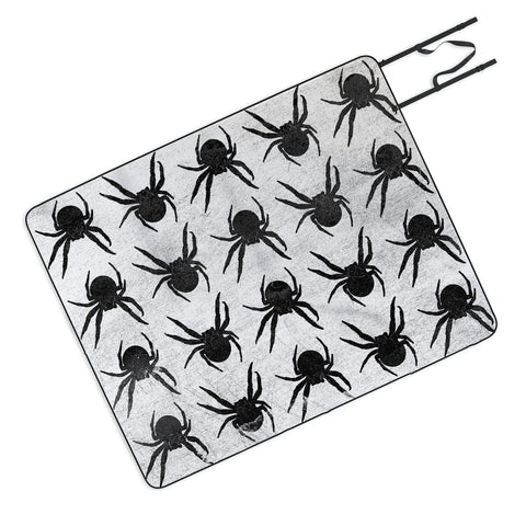 Elisabeth Fredriksson Spiders 4 BW Picnic Blanket