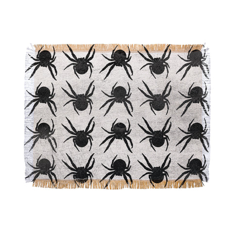 Elisabeth Fredriksson Spiders 4 BW Throw Blanket