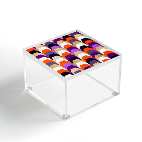 Elisabeth Fredriksson Stacks of Purple and Orange Acrylic Box