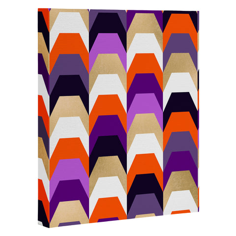 Elisabeth Fredriksson Stacks of Purple and Orange Art Canvas