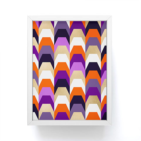 Elisabeth Fredriksson Stacks of Purple and Orange Framed Mini Art Print