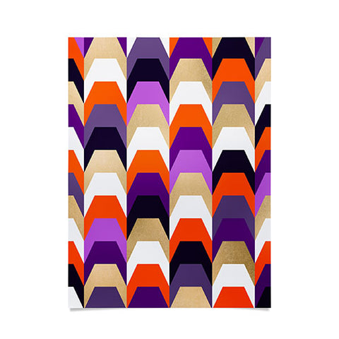 Elisabeth Fredriksson Stacks of Purple and Orange Poster