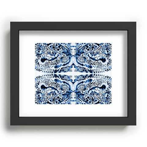 Elisabeth Fredriksson Symmetric Dream Blue Recessed Framing Rectangle