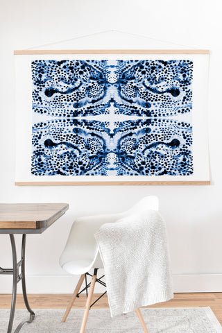 Elisabeth Fredriksson Symmetric Dream Blue Art Print And Hanger