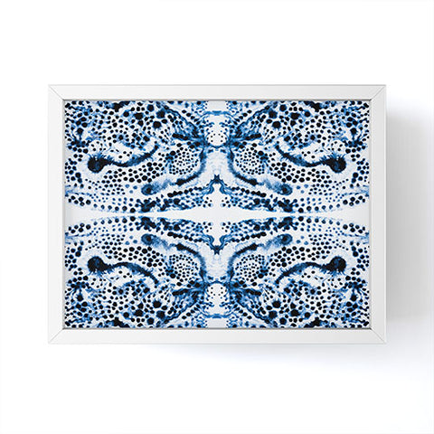Elisabeth Fredriksson Symmetric Dream Blue Framed Mini Art Print