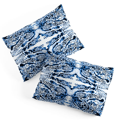 Elisabeth Fredriksson Symmetric Dream Blue Pillow Shams