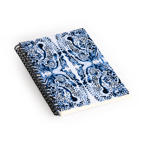 Elisabeth Fredriksson Symmetric Dream Blue Spiral Notebook