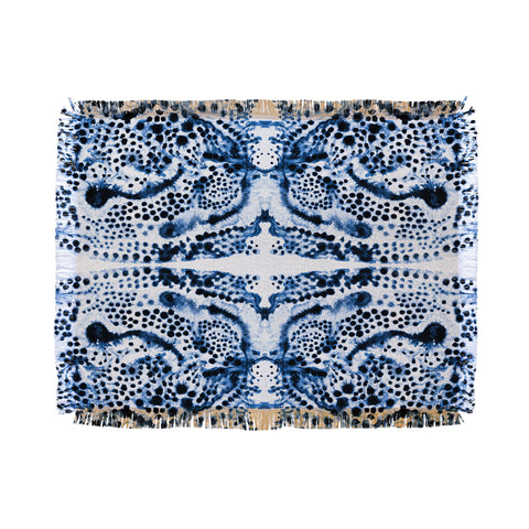 Elisabeth Fredriksson Symmetric Dream Blue Throw Blanket