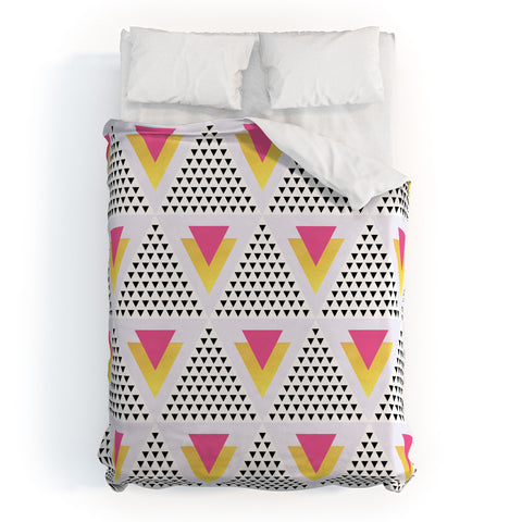 Elisabeth Fredriksson Triangles In Triangles Duvet Cover