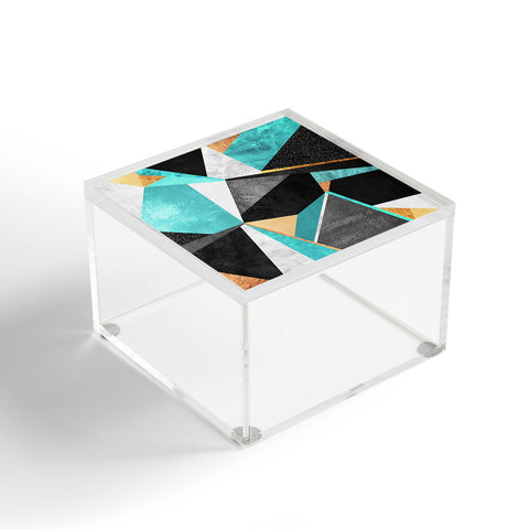 Elisabeth Fredriksson Turquoise Geometry Acrylic Box