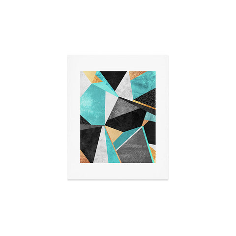 Elisabeth Fredriksson Turquoise Geometry Art Print