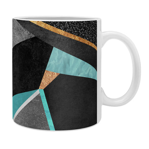 Elisabeth Fredriksson Turquoise Geometry Coffee Mug
