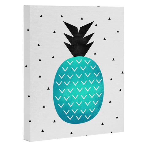 Elisabeth Fredriksson Turquoise Pineapple Art Canvas