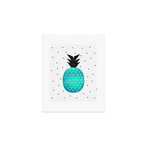 Elisabeth Fredriksson Turquoise Pineapple Art Print