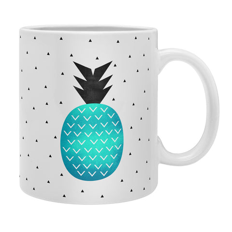 Elisabeth Fredriksson Turquoise Pineapple Coffee Mug