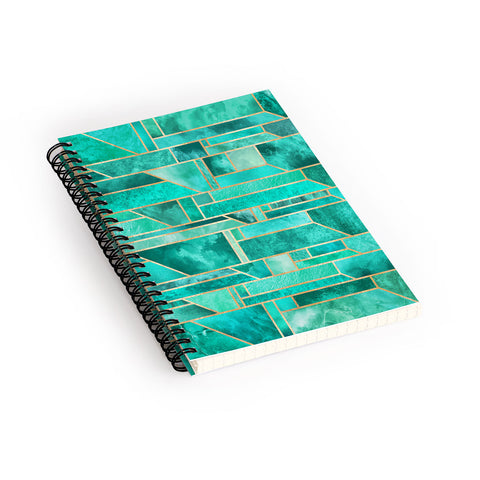 Elisabeth Fredriksson Turquoise Skies Spiral Notebook