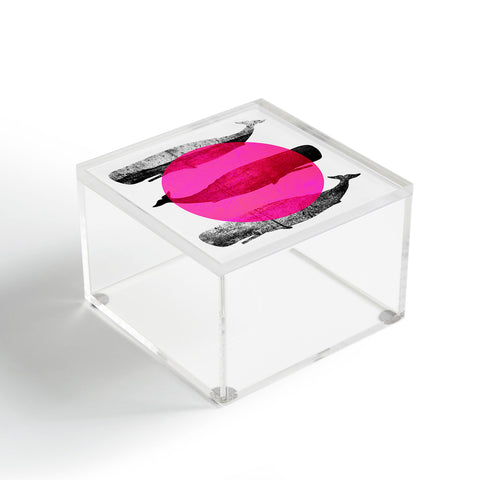 Elisabeth Fredriksson Whales Pink Acrylic Box