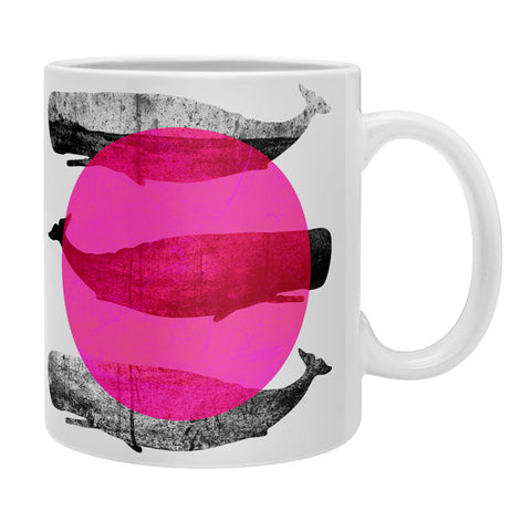 Elisabeth Fredriksson Whales Pink Coffee Mug