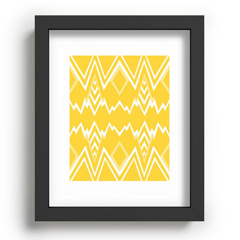 Elisabeth Fredriksson Wicked Valley Pattern Yellow Recessed Framing Rectangle