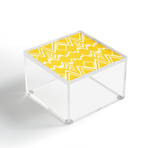 Elisabeth Fredriksson Wicked Valley Pattern Yellow Acrylic Box