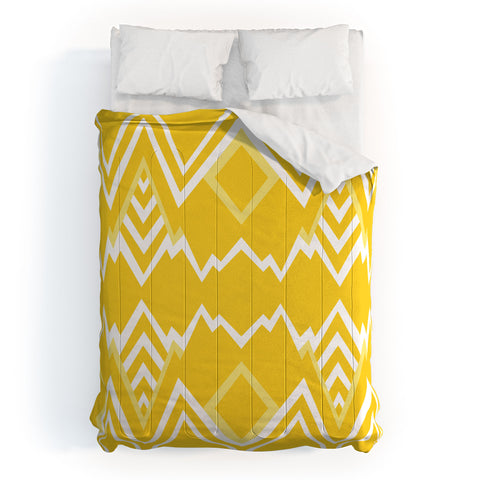 Elisabeth Fredriksson Wicked Valley Pattern Yellow Comforter