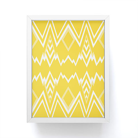 Elisabeth Fredriksson Wicked Valley Pattern Yellow Framed Mini Art Print