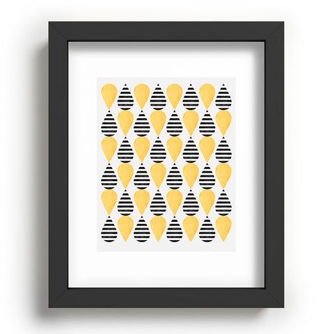 Elisabeth Fredriksson Yellow Drops Recessed Framing Rectangle
