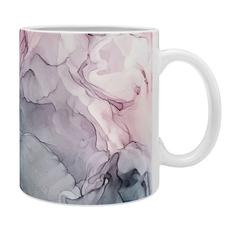 Elizabeth Karlson Blush and Paynes Grey Abstract Coffee Mug