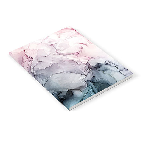 Elizabeth Karlson Blush and Paynes Grey Abstract Notebook
