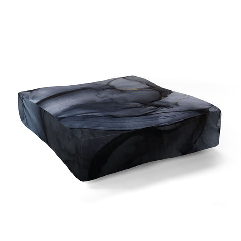 Elizabeth Karlson Calm but Dramatic Abstract Floor Pillow Square