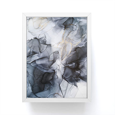 Elizabeth Karlson Calm but Dramatic Abstract Framed Mini Art Print