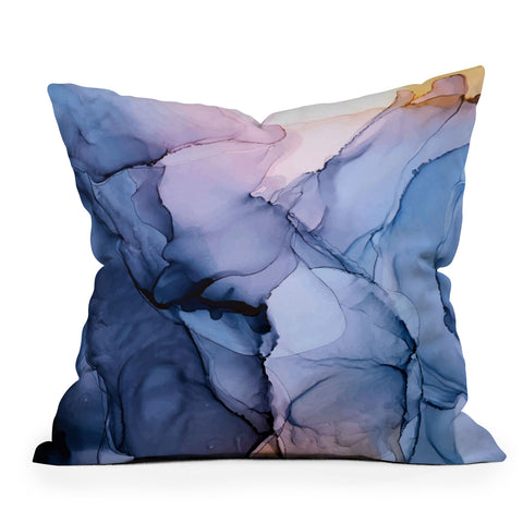 Elizabeth Karlson Captivating 1 Alcohol Ink Painting Throw Pillow