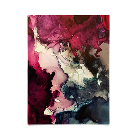 Elizabeth Karlson Dark Inks Abstract Poster