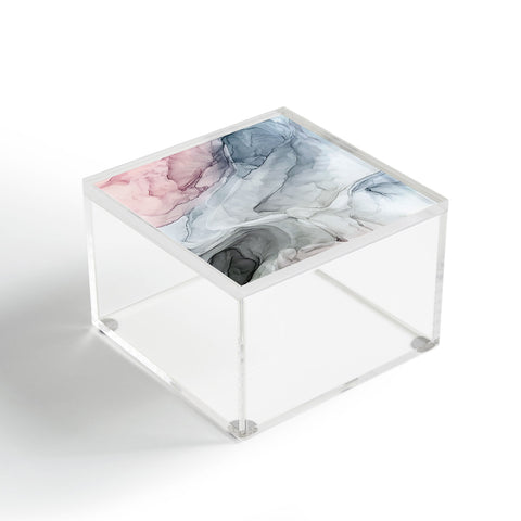 Elizabeth Karlson Pastel Blush Gray and Blue Acrylic Box