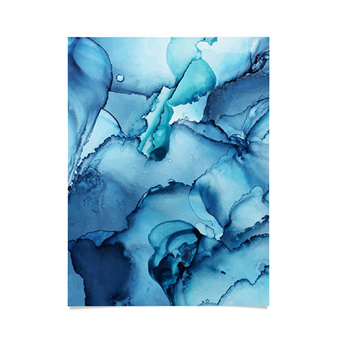 Elizabeth Karlson The Blue Abyss Abstract Poster