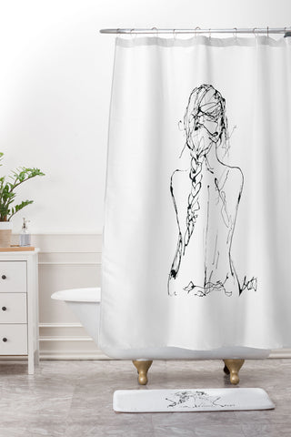 Elodie Bachelier The Chloe Shower Curtain And Mat