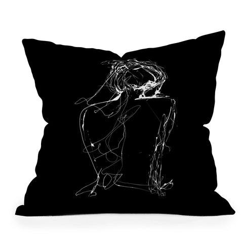 Elodie Bachelier Virginia by night Throw Pillow
