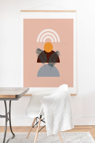 Emanuela Carratoni Abstract Sunset Art Print And Hanger