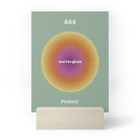 Emanuela Carratoni Angel Numbers Protect 444 Mini Art Print