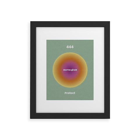 Emanuela Carratoni Angel Numbers Protect 444 Framed Art Print