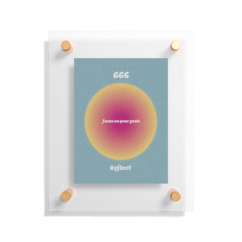 Emanuela Carratoni Angel Numbers Reflect 666 Floating Acrylic Print