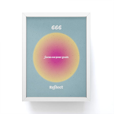 Emanuela Carratoni Angel Numbers Reflect 666 Framed Mini Art Print