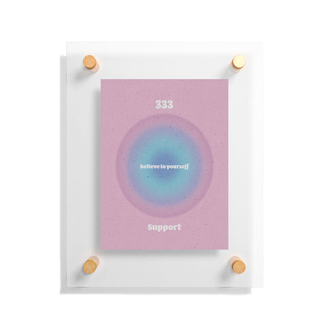 Emanuela Carratoni Angel Numbers Support 333 Floating Acrylic Print