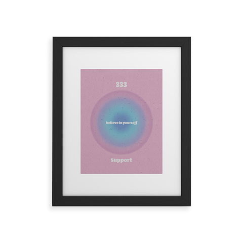 Emanuela Carratoni Angel Numbers Support 333 Framed Art Print